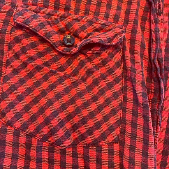 Hurley gingham long sleeve button down - Picture 3 of 4